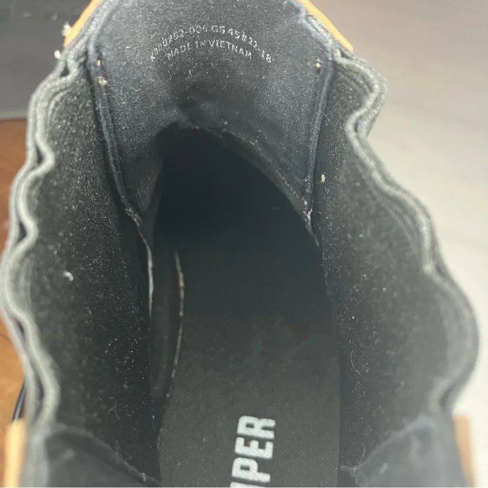 Camper Pix Ankle Boots‎ Black/Tan Size EU 46 US 13